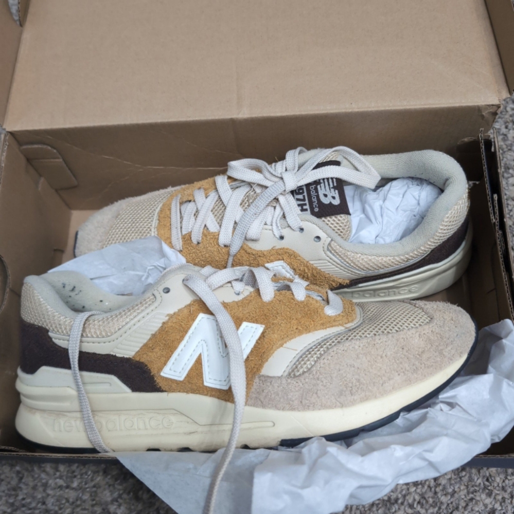 New Balance 997H Brown/Tan/Yellow Size 7.5 Mens
